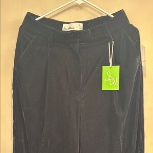 Lou & Grey Black Velvet Pants